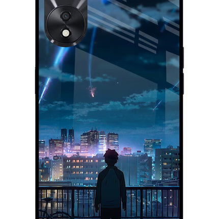 Anime Oppo A78 5G Glass Case Back Cover by Casekaro