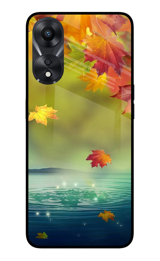 Flowers Oppo A78 5G Glass Case