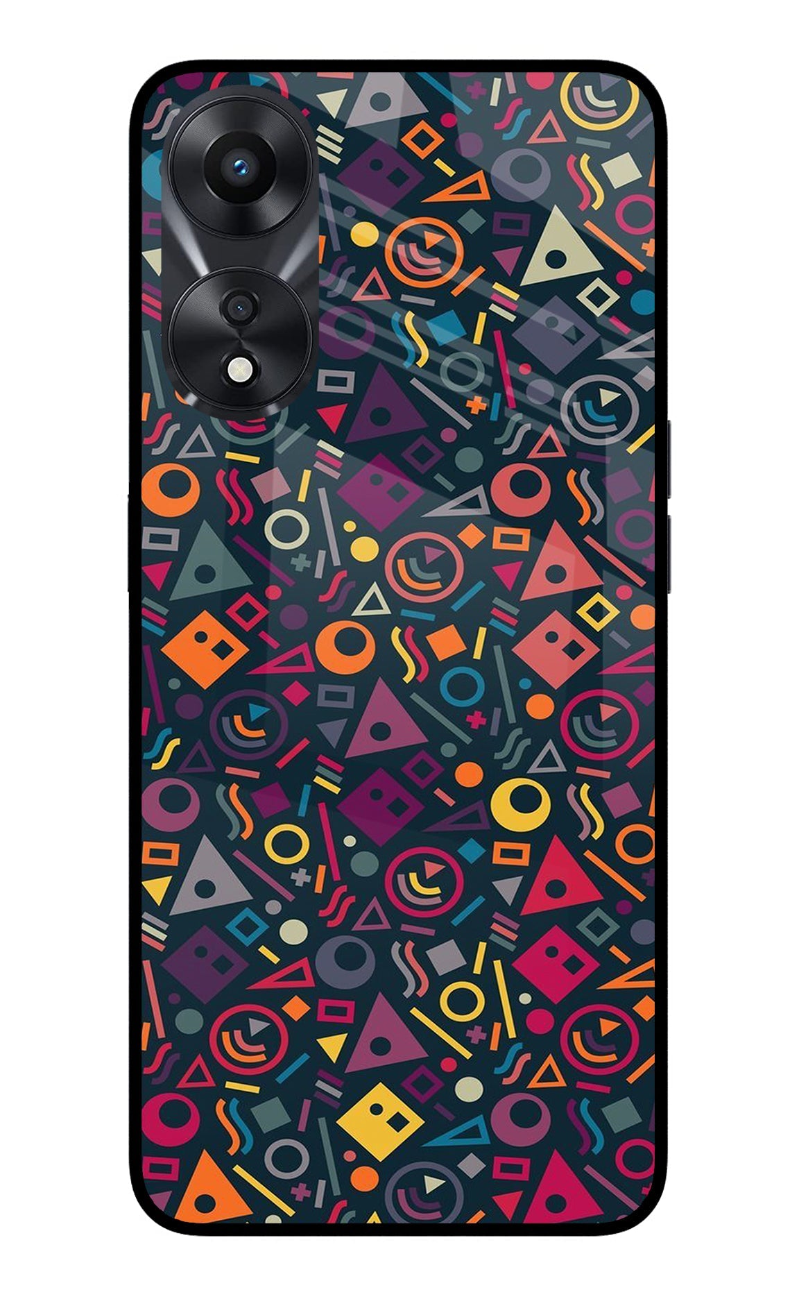 Geometric Abstract Oppo A78 5G Glass Case