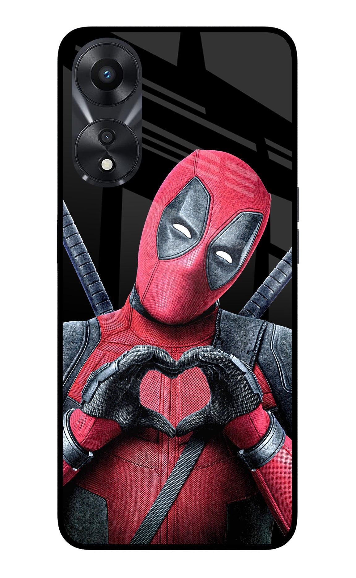 Deadpool Oppo A78 5G Glass Case