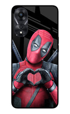 Deadpool Oppo A78 5G Glass Case Back Cover by Casekaro