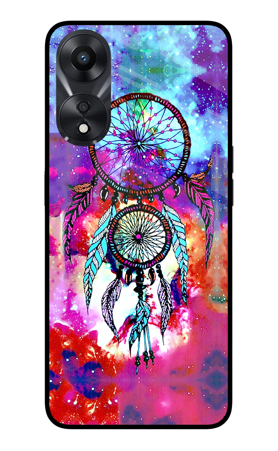 Dream Catcher Abstract Oppo A78 5G Glass Case Back Cover by Casekaro