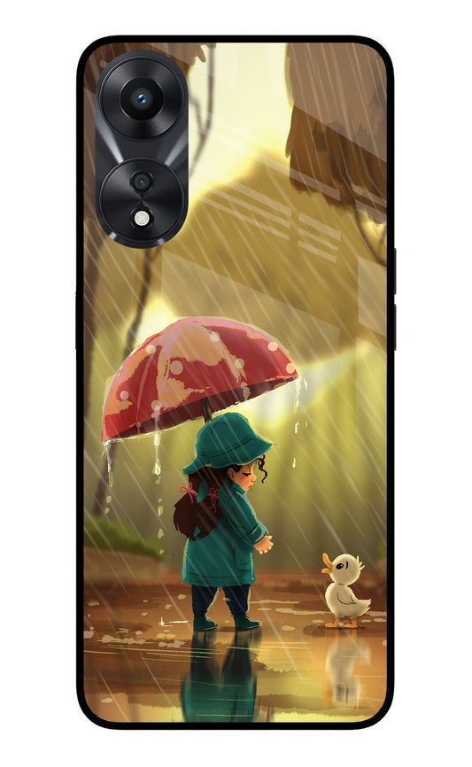 Rainy Day Oppo A78 5G Glass Case