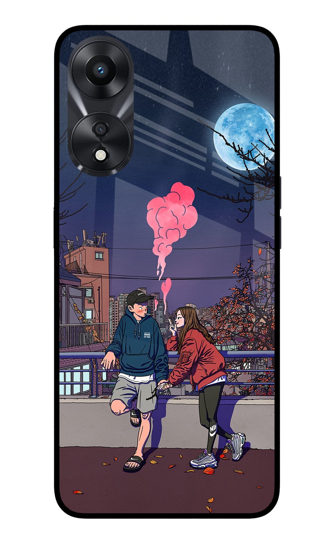 Chilling Couple Oppo A78 5G Back Cover