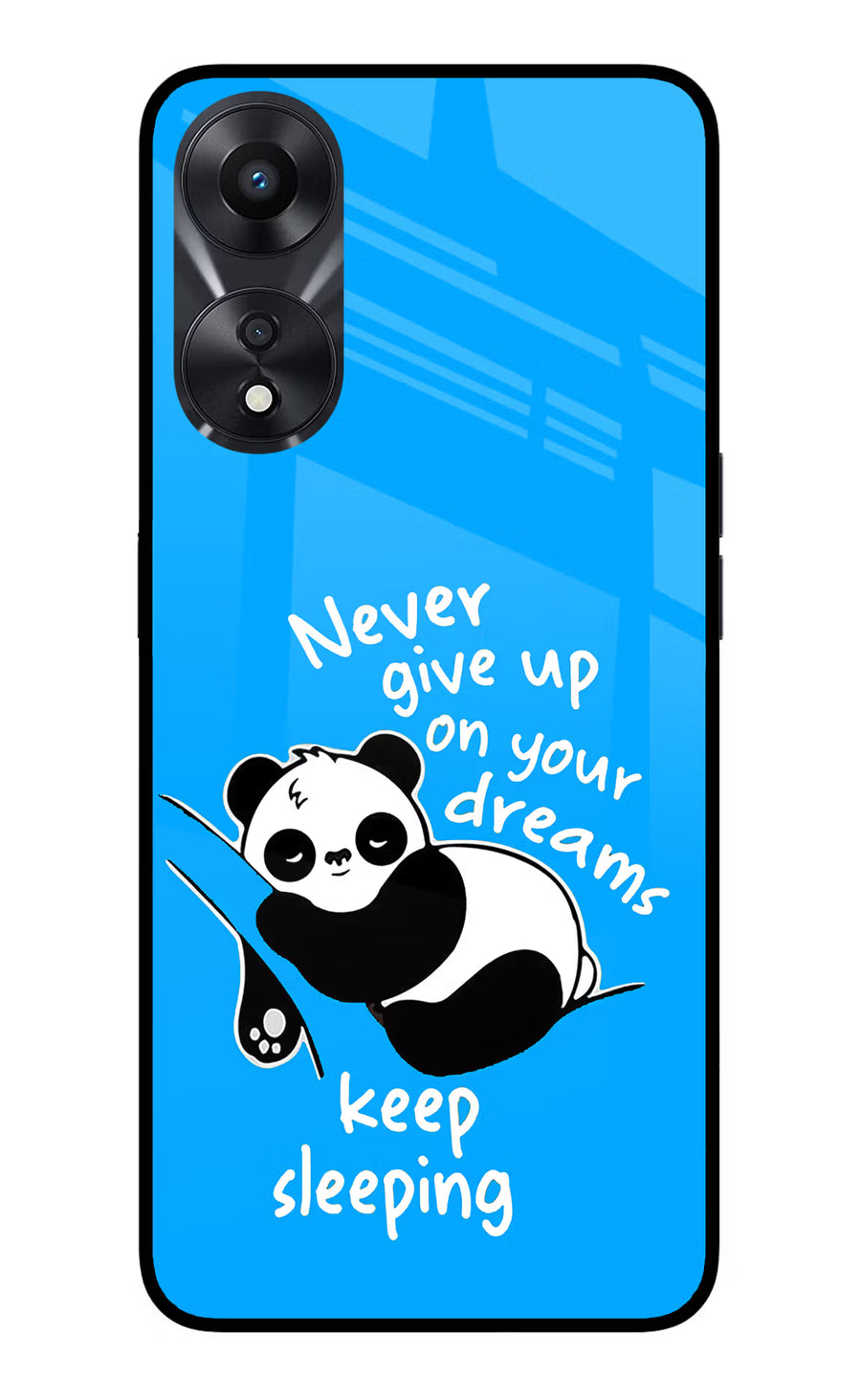 Keep Sleeping Oppo A78 5G Back Cover, Glass case