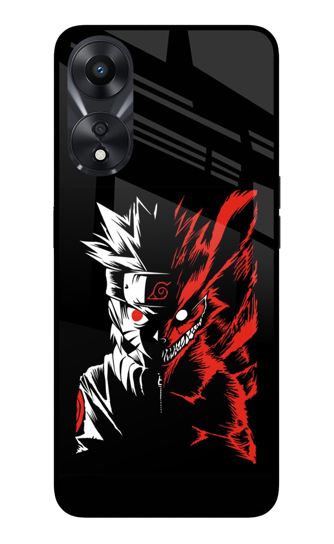 Naruto Two Face Oppo A78 5G Glass Case