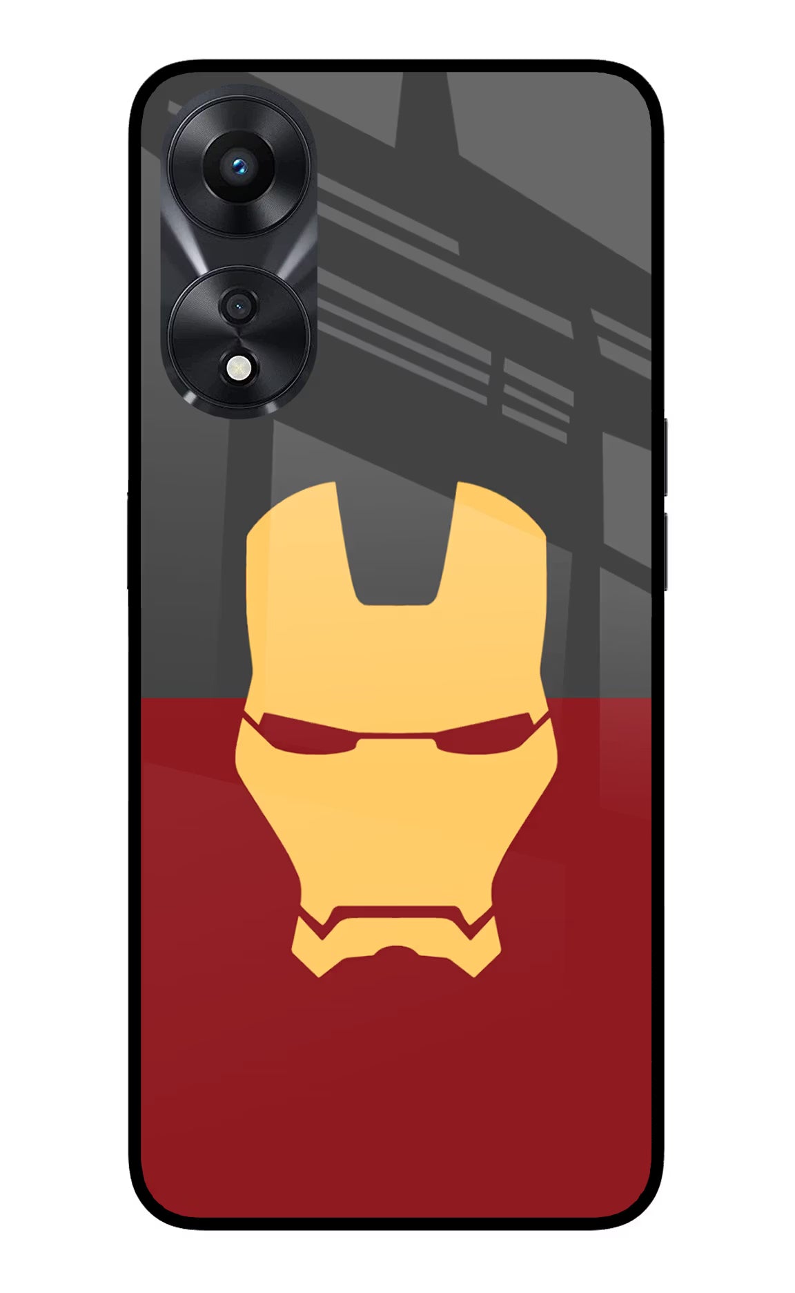 Ironman Oppo A78 5G Glass Case Back Cover by Casekaro