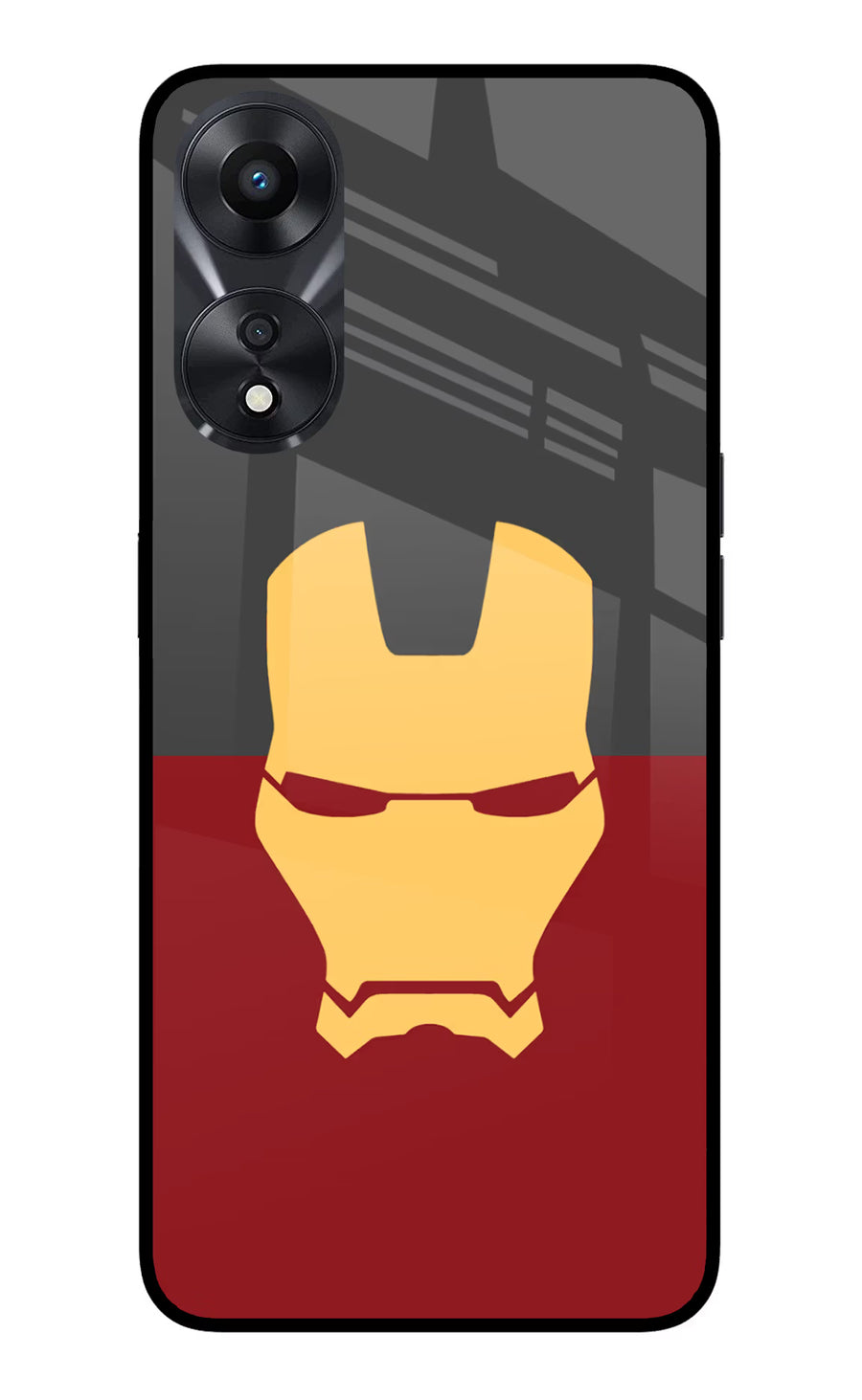 Ironman Oppo A78 5G Back Cover, Glass case