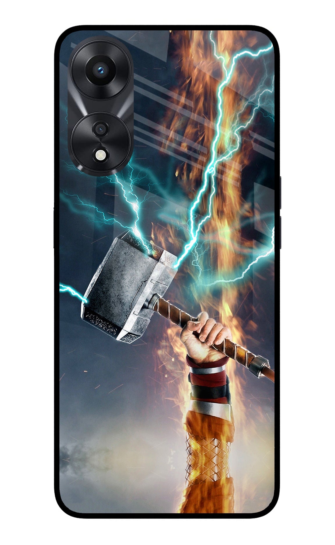 Thor Hammer Mjolnir Oppo A78 5G Glass Case