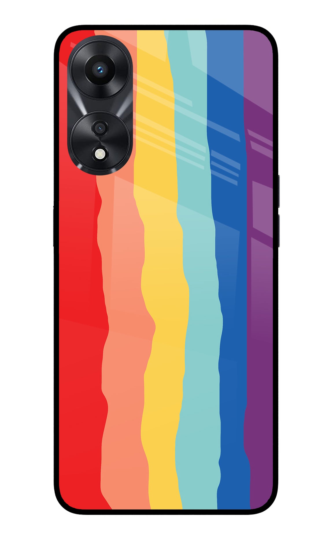 Rainbow Oppo A78 5G Glass Case