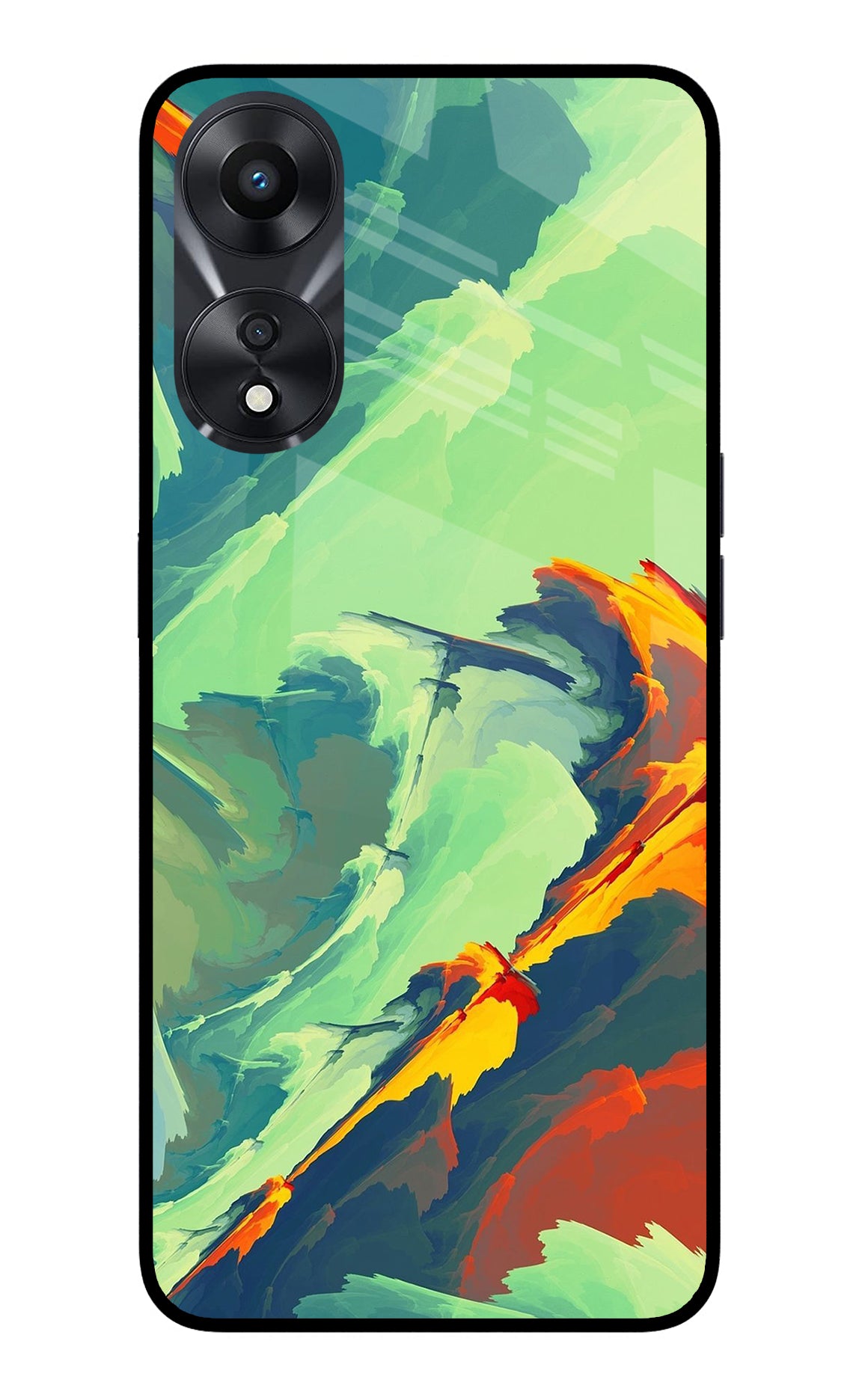 Paint Art Oppo A78 5G Glass Case