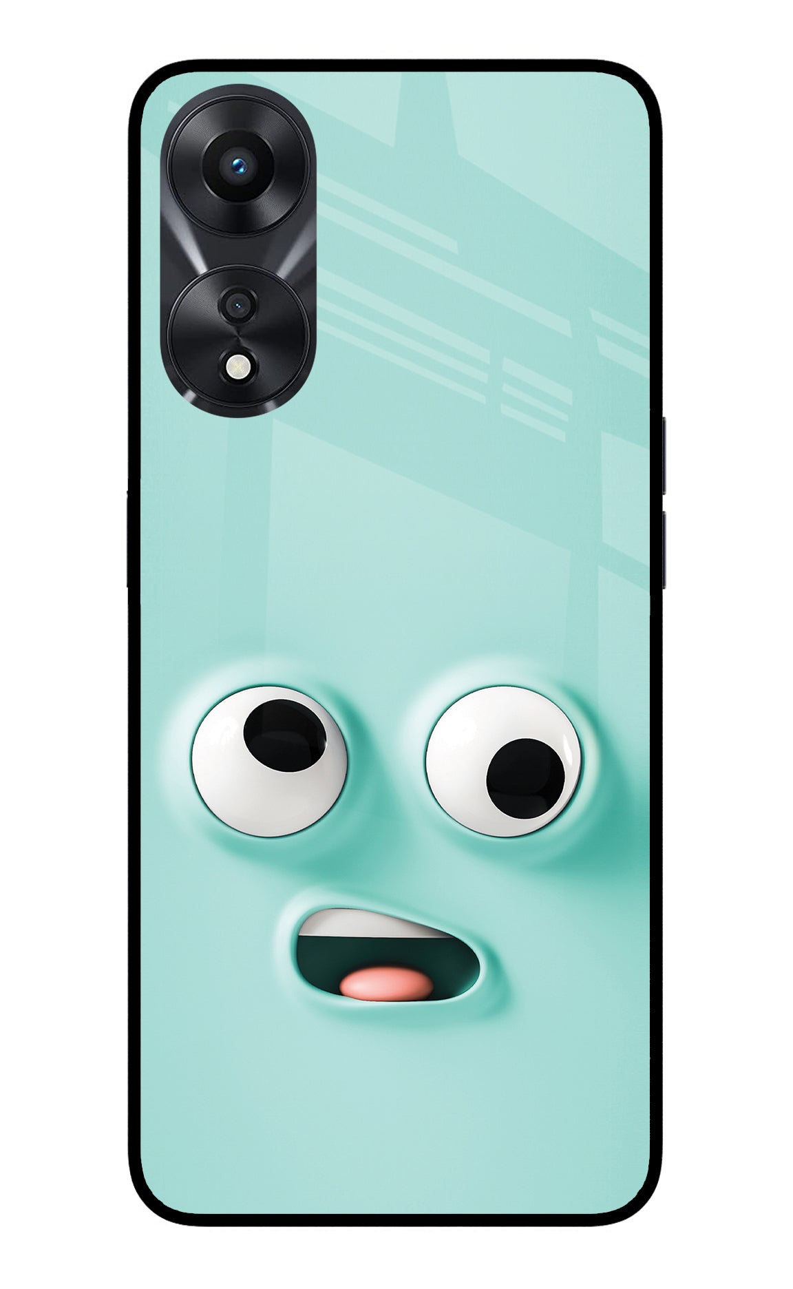 Funny Cartoon Oppo A78 5G Glass Case