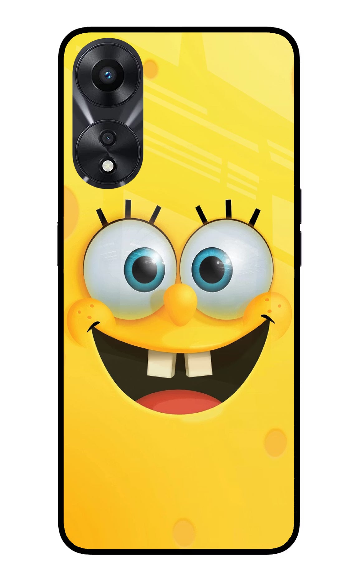 Sponge 1 Oppo A78 5G Glass Case Back Cover by Casekaro