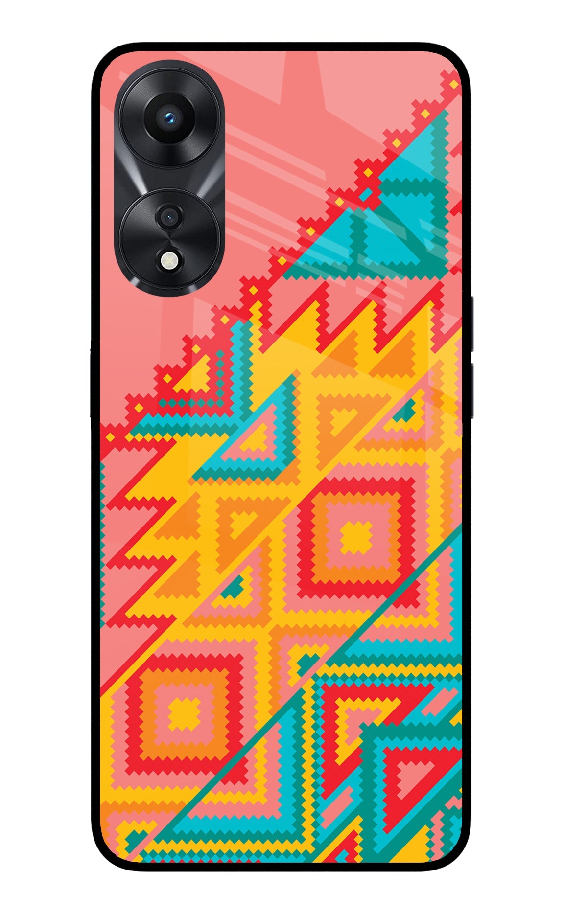 Aztec Tribal Oppo A78 5G Glass Case