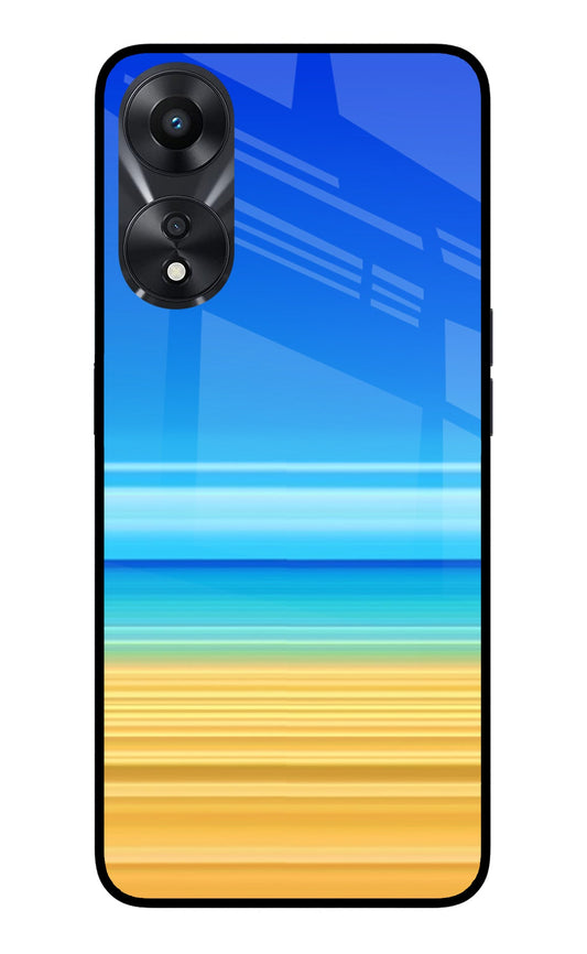 Beach Art Oppo A78 5G Glass Case