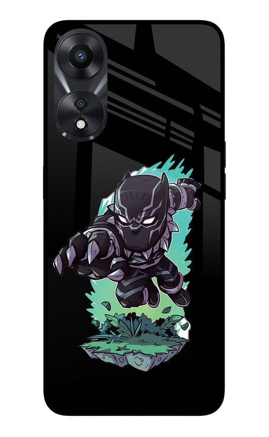 Black Panther Oppo A78 5G Glass Case