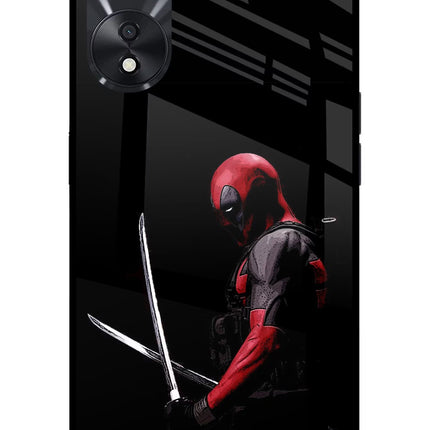 Deadpool Oppo A78 5G Glass Case Back Cover by Casekaro
