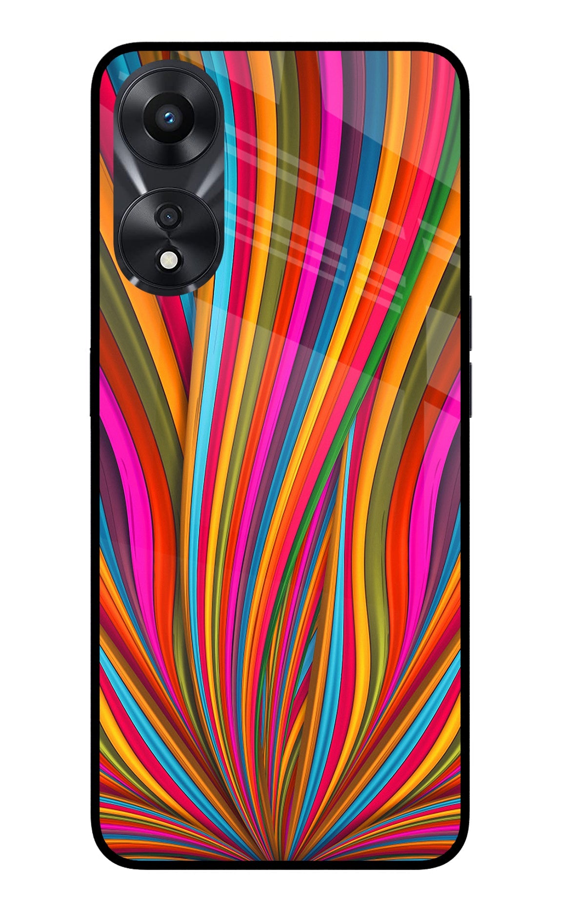 Trippy Wavy Oppo A78 5G Back Cover