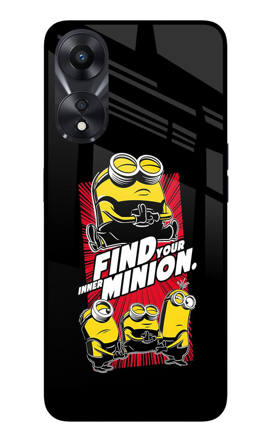 Find your inner Minion Oppo A78 5G Glass Case