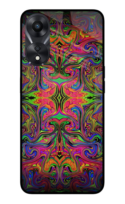 Psychedelic Art Oppo A78 5G Glass Case