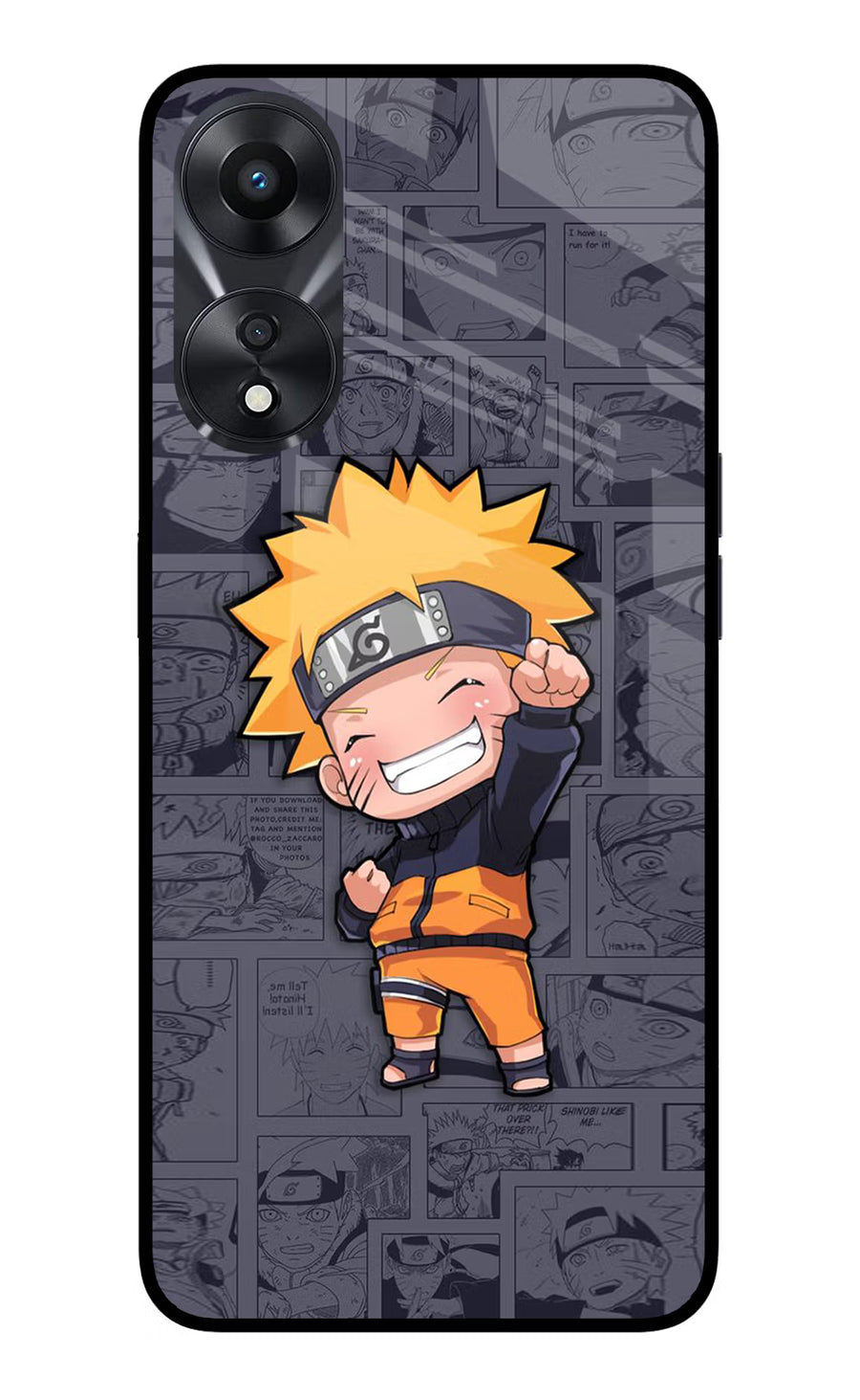 Chota Naruto Oppo A78 5G Back Cover, Glass case