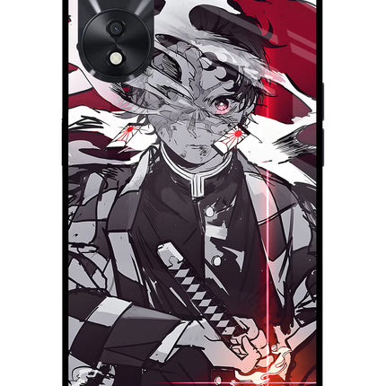 Demon Slayer Oppo A78 5G Glass Case Back Cover by Casekaro
