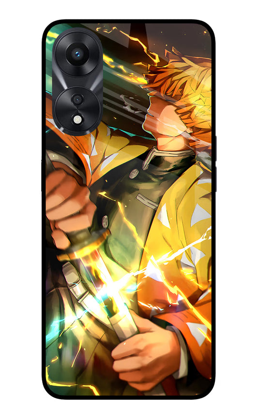 Demon Slayer Oppo A78 5G Glass Case