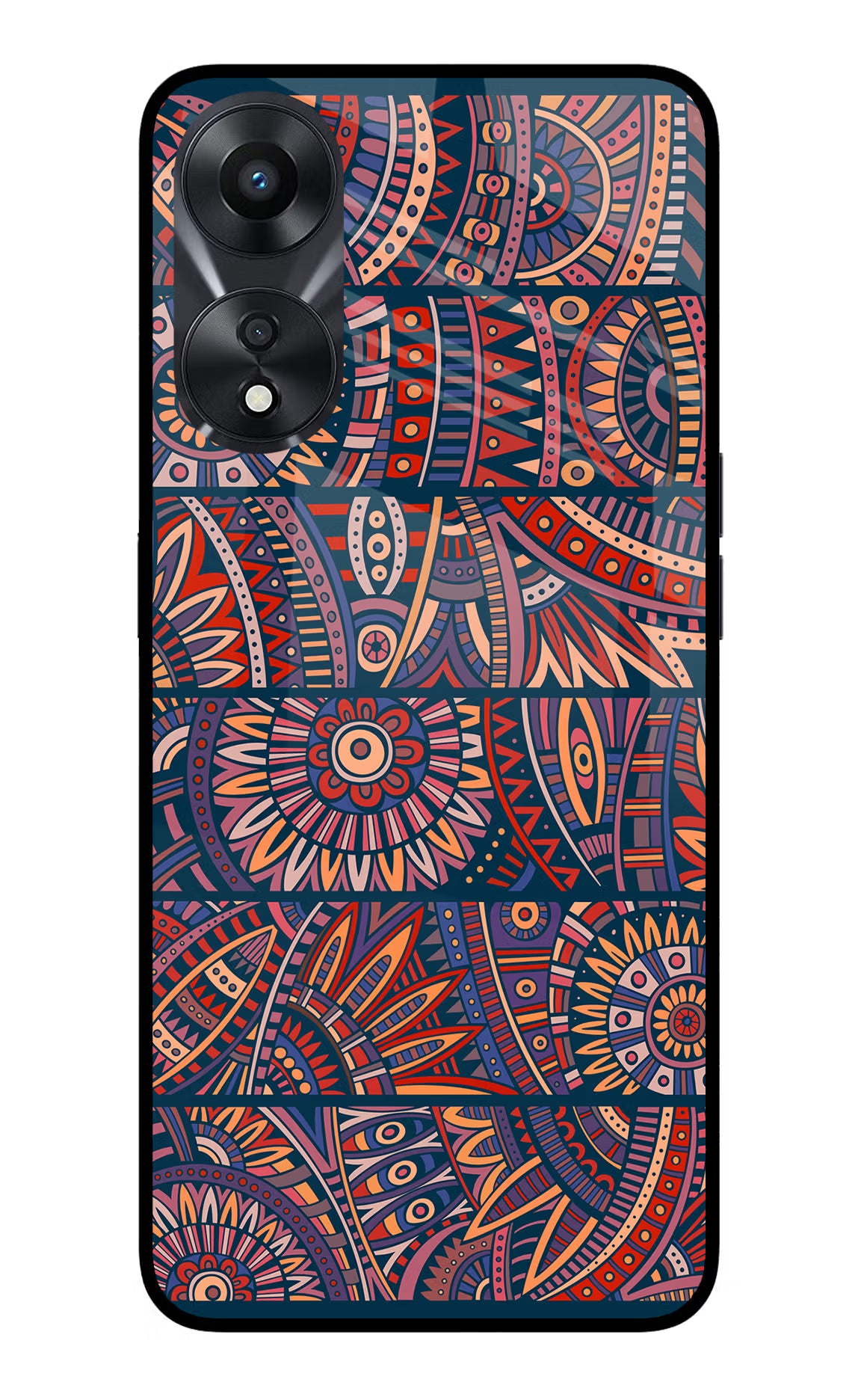 African Culture Design Oppo A78 5G Glass Case Back Cover by Casekaro