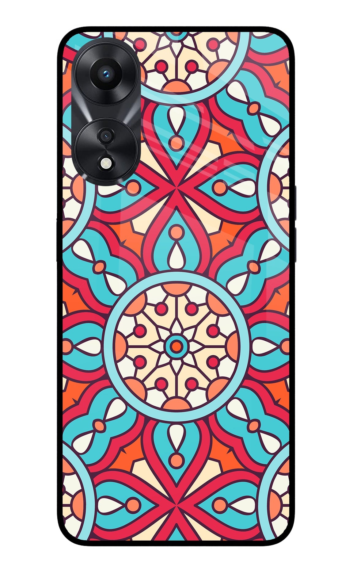 Mandala Geometric Oppo A78 5G Glass Case