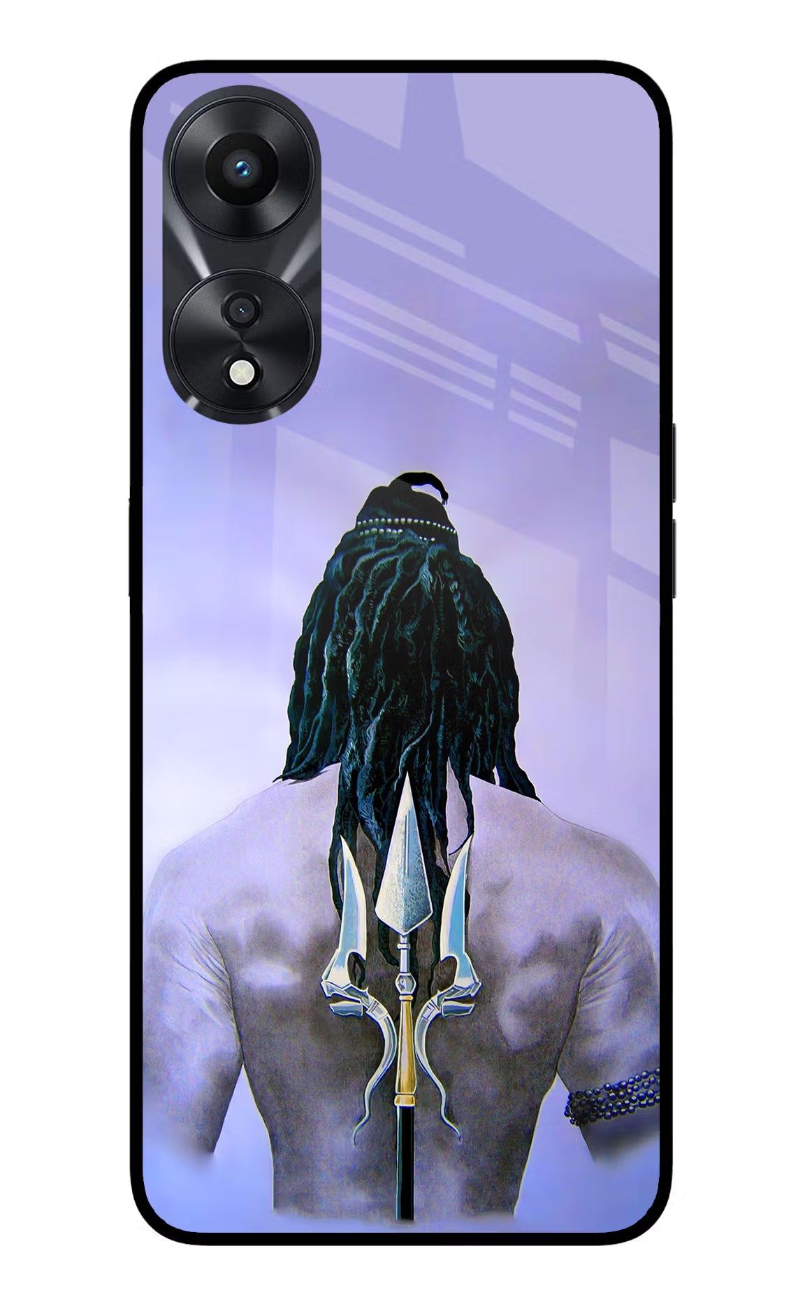 Shiva Oppo A78 5G Glass Case Back Cover by Casekaro