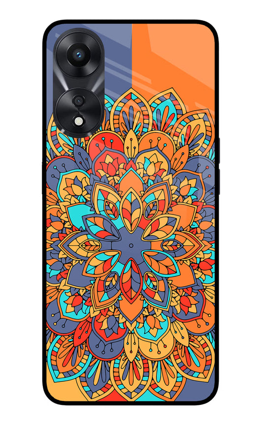 Color Mandala Oppo A78 5G Glass Case