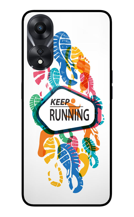 Keep Running Oppo A78 5G Glass Case