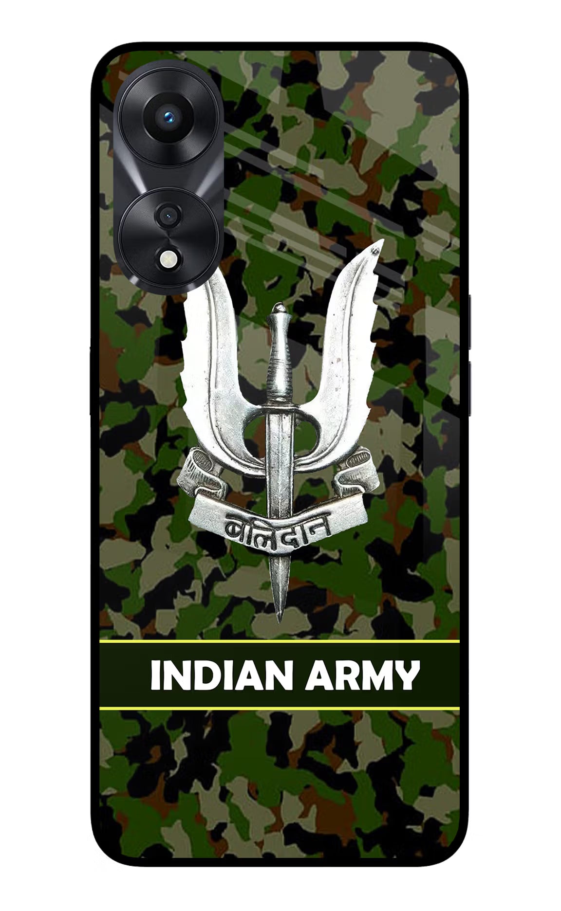 Balidan Indian Logo Oppo A78 5G Glass Case Back Cover by Casekaro