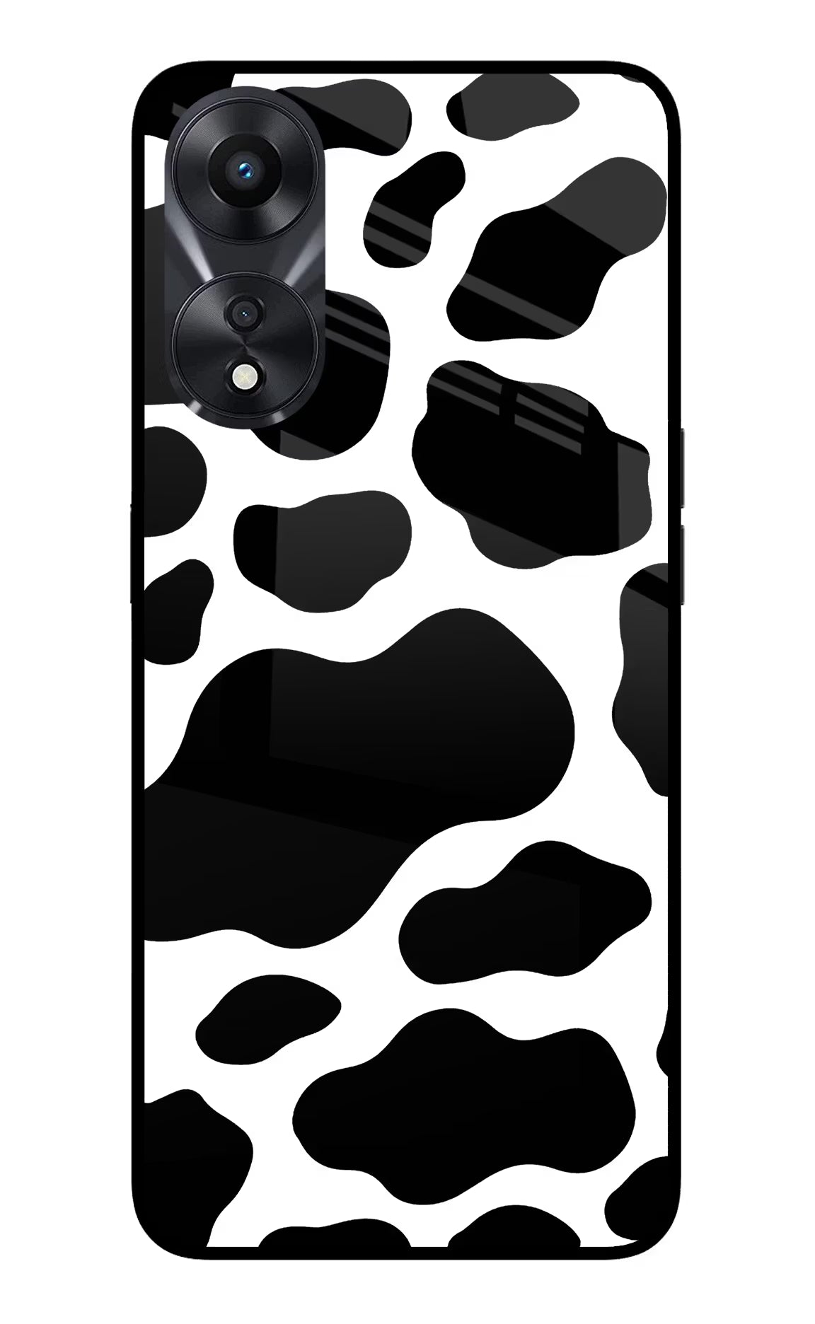 Cow Spots Oppo A78 5G Glass Case Back Cover by Casekaro