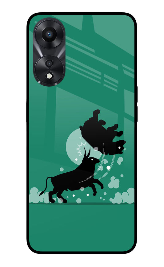 Bull Conqueror Oppo A78 5G Glass Case