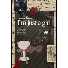 I am just a girl Oppo A78 5G Glass Case