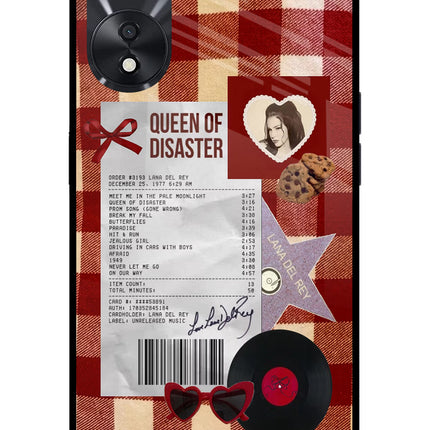 Queen of Disaster Oppo A78 5G Glass Case