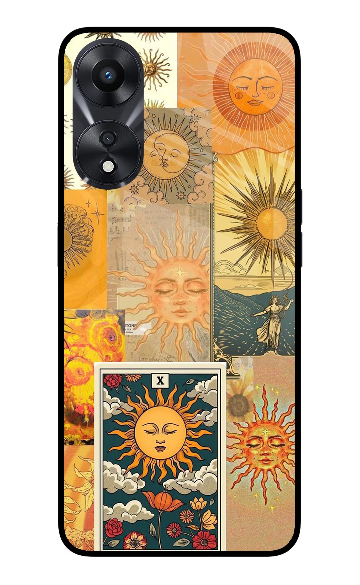 Sun Oppo A78 5G Glass Case Back Cover by Casekaro