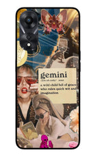 Gemini Zodiac Oppo A78 5G Glass Case