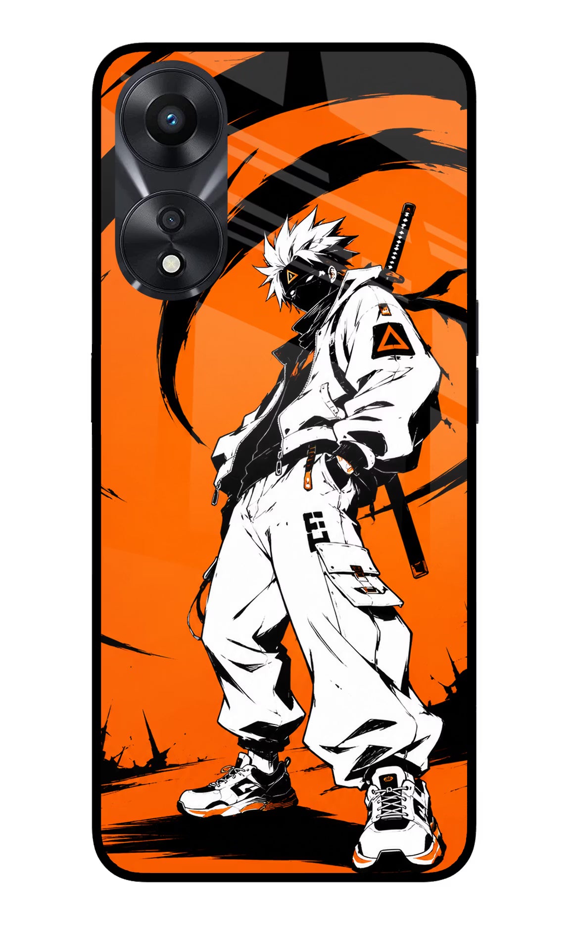 Street Samurai  Oppo A78 5G Glass Case