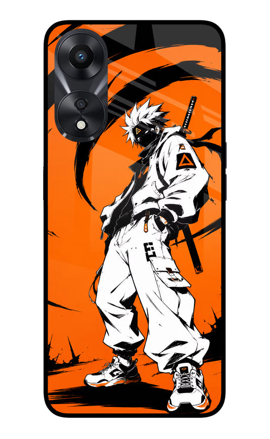 Street Samurai  Oppo A78 5G Glass Case