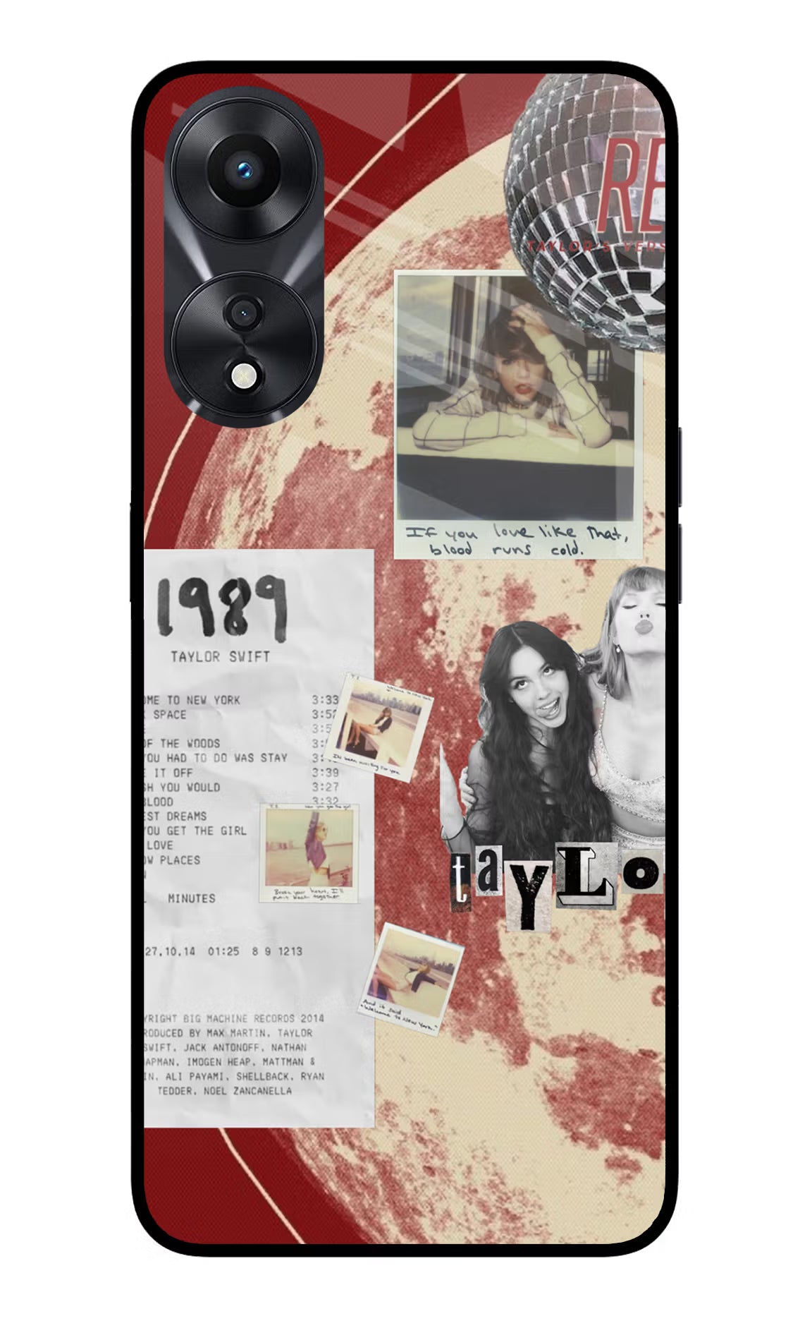 Taylor Swift Oppo A78 5G Glass Case