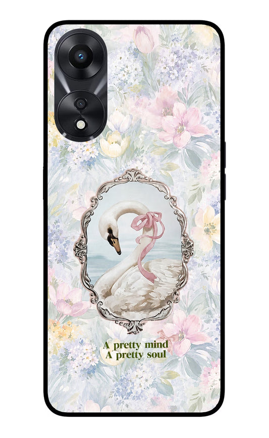 Pretty Mind Pretty Soul Oppo A78 5G Glass Case