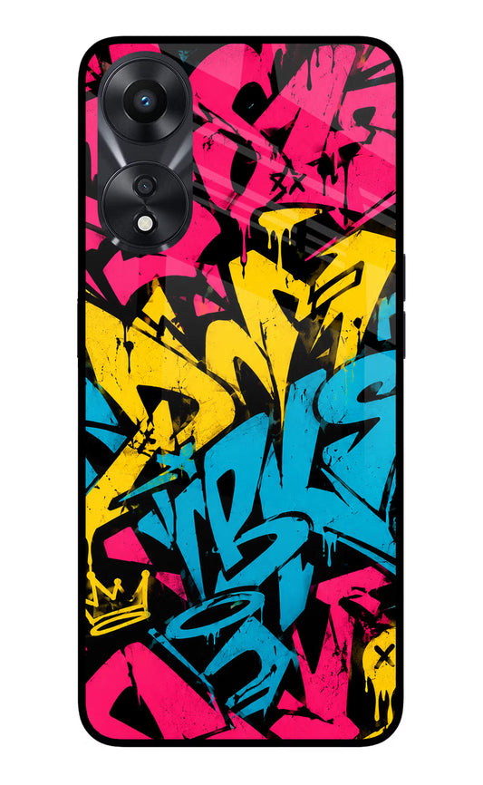 Graffiti Vibe Oppo A78 5G Glass Case