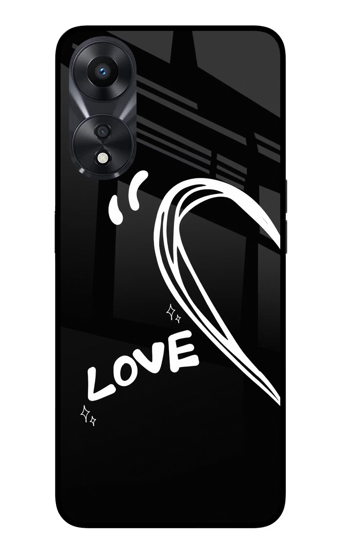 Love Line Oppo A78 5G Glass Case