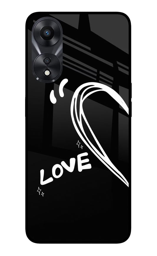 Love Line Oppo A78 5G Glass Case