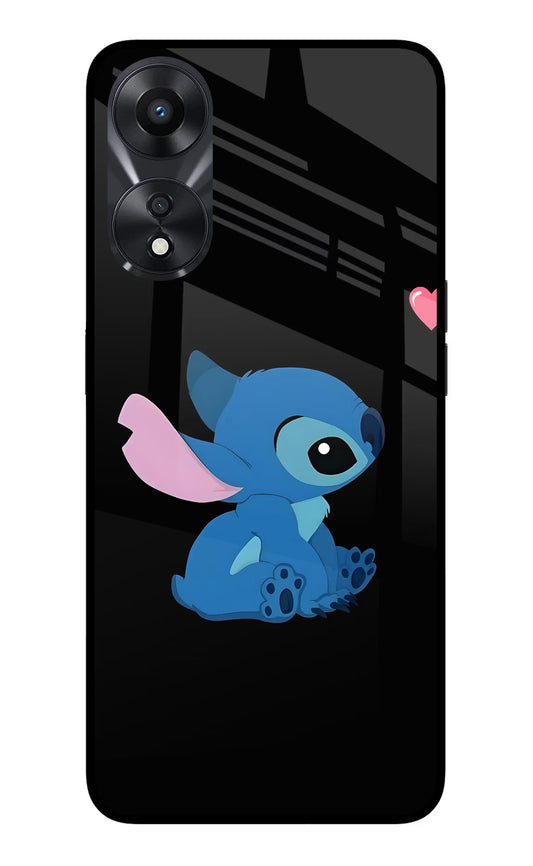 Stitch Crush Oppo A78 5G Glass Case