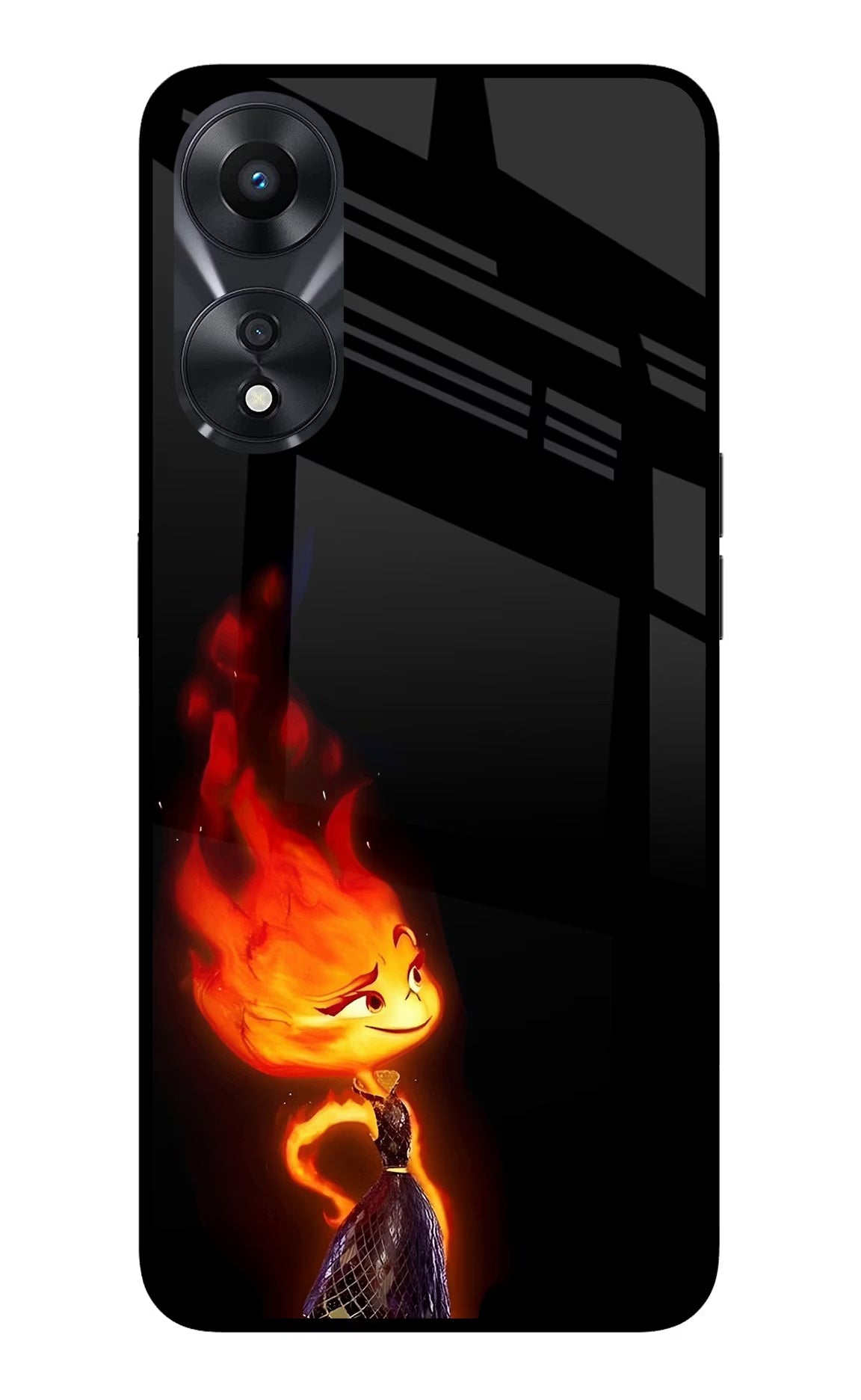 Ember Flame Oppo A78 5G Glass Case