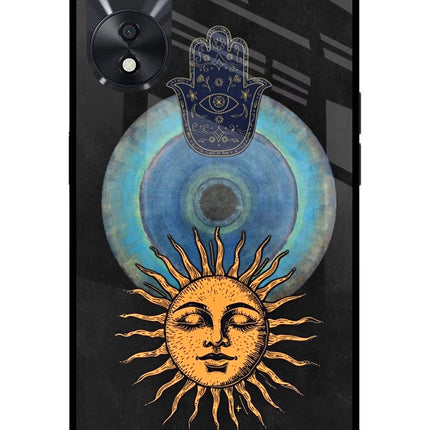 Divine Sun Oppo A78 5G Glass Case Back Cover by Casekaro