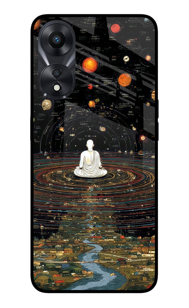 Space Monk Oppo A78 5G Glass Case